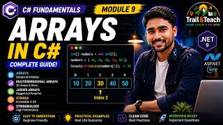 Arrays in C# Explained | Declare, Initialize, Access & Traverse Arrays | C# Fundamentals Module 9