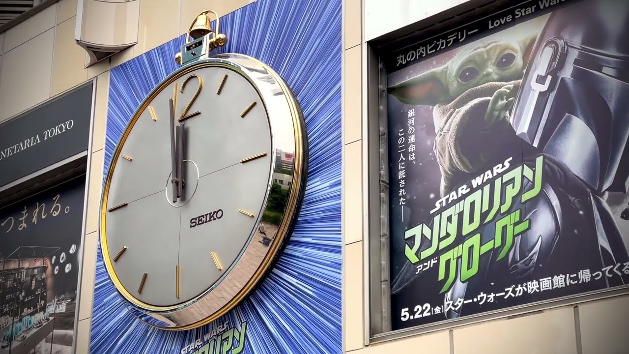 STAR WARS GALAXY in 聖地・有楽町 マリオン からくり時計 映画