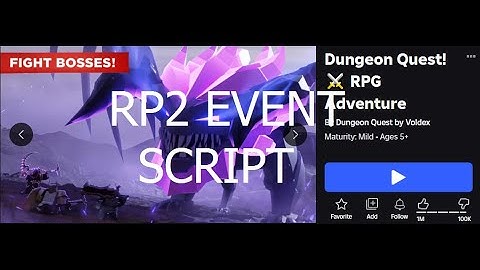 Roblox Dungeon Quest FIXED Ready Player 2 event script [Roblox Exploiting]
