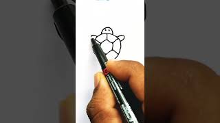 Amazing Turtle drawing tutorial #shorts #youtubeshorts