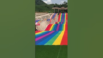 Trượt mạo hiểm cầu vồng cầu kính mộc châu