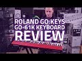 Roland gokeys go61k digital keyboard demo  review