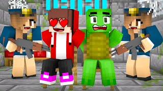 Maizen Sisters : JJ and Mikey trying to Jailbreak (Maizen Minecraft Animation)