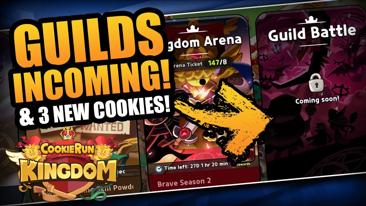GUILDS INCOMING! & 3 NEW Cookies -Cookie Run Kingdom - YouTube