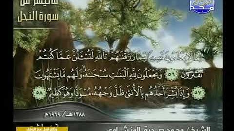 الشيخ محمد صديق المنشاوي تلاوة نادرة من سورة النحل