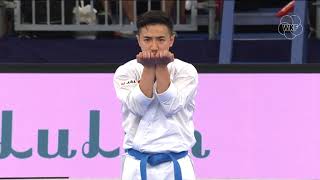 Karate1 Tokyo 2019 - Male Kata BRONZE medal - Chikashi Hayashida vs. Kazumasa Moto