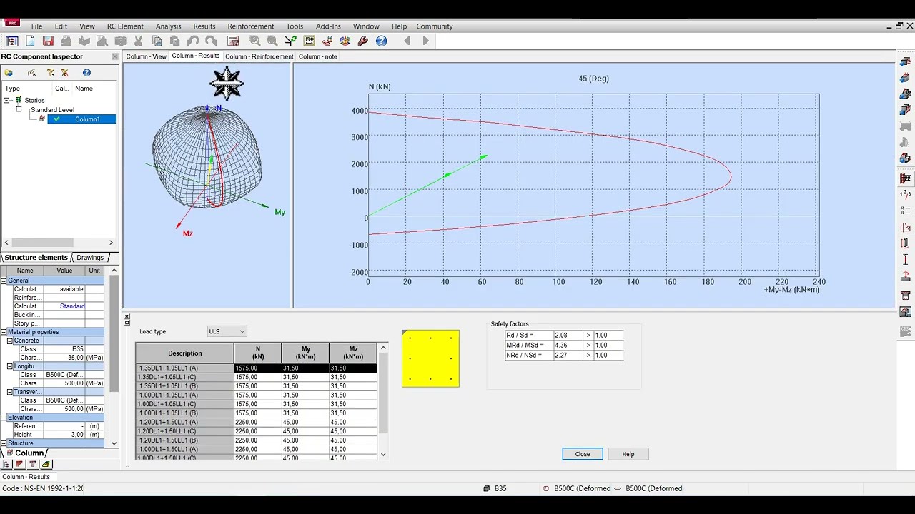 ⚙️✨ DESIGNING A SINGLE RCC COLUMN IN AUTODESK ROBOT 🏗️📊