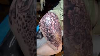 tattoo on her  hip thigh and butt
