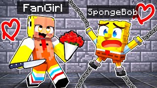 SpongeBob Has A CRAZY FAN GIRL in Minecraft!