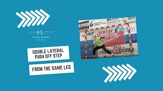 Handball Goalkeeper Training - Double Lateral Push Off Step From the Same Leg