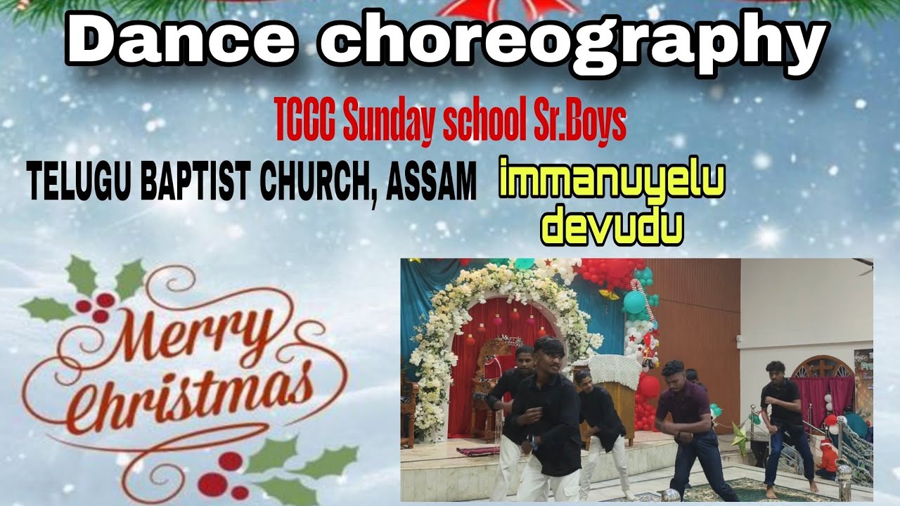 Emmanuyelu devude choreography by Sunday school sr. students boys, Christmas Vibes 2025