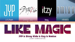 J.Y.Park & Stray Kids & Itzy & NMIXX - 'Like Magic' (Color Coded Lyrics) Resimi