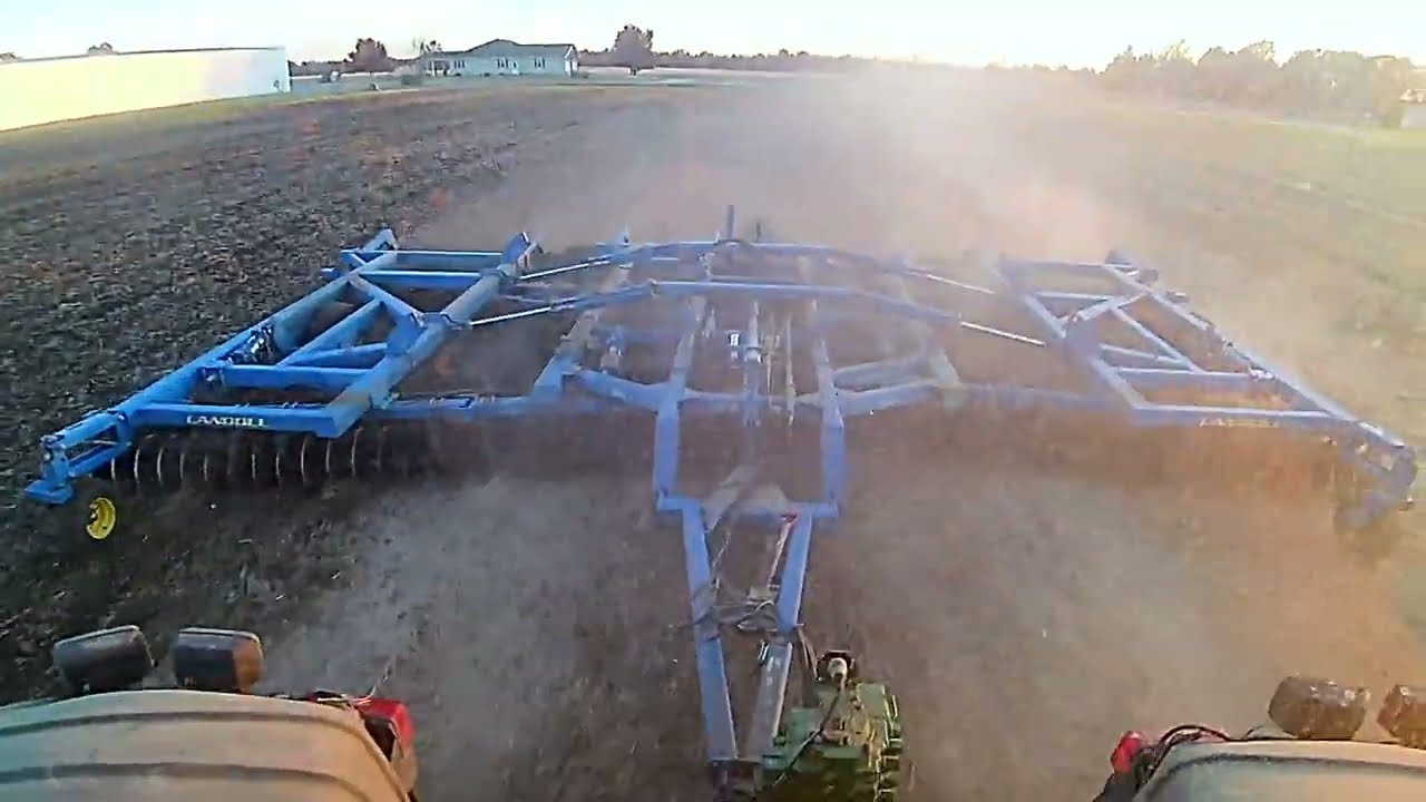 Disking Bean Stubble