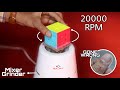 Fastest Rotating Rubik's Cube in The World !! Rotating Cube At 20000 RPM ||  Rubik's World Record