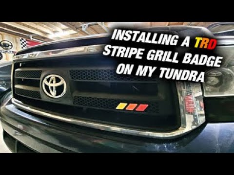 Tri-color Mountain Grille Badge Emblem Decoration Accessories Car Truck Label Compatible with Tacoma 4Runner Tundra Sequoia Rav4 Highlander