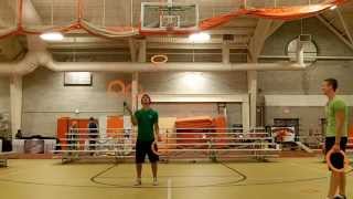 4 ring Pancake juggling - Doug Sayers vs Dominik Harant