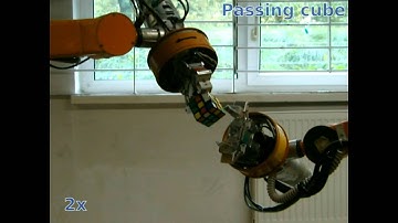 Robot system based on ROS/OROCOS solving Rubik