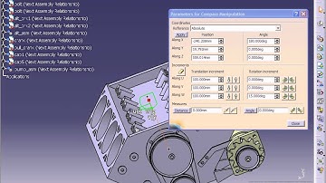 Catia V5 Tutorial-94 Compass Rotate Assembly
