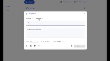 Include a Template to Create an Assignment | Google Classroom, Google Apps Technology Projects