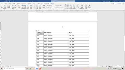 Thesis and Dissertation Tutorial Part 11: Splitting Tables