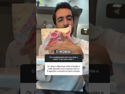 😮 Rinite e sinusite são a mesma coisa?