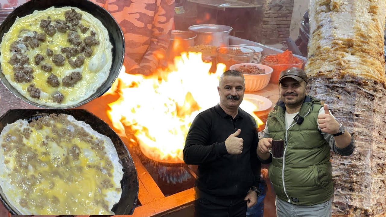 اكل شعبي في مناطق بغداد الشعبية . فطور الفجر في المناطق الشعبية