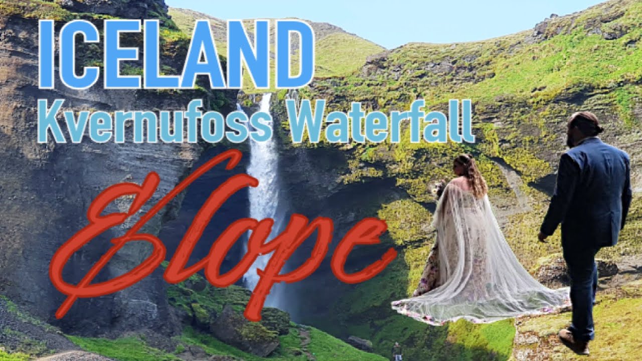Elopement in Iceland's Stunning Kvernufoss 🌍💍 | Eden & Aaron's Dream Wedding Destination