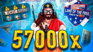 MAX WIN on *NEW* LAND OF THE FREE SLOT! (NolimitCity Bonus Buys) screenshot 5