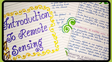 Introduction to Remote Sensing || Geography Practical || Class 11 #studentsuccess