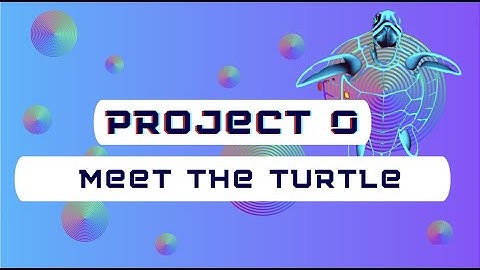 Intro to Code Art: Project 0 -Meet the Turtle 🐢
