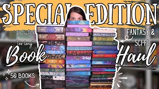 Huge Special Edition  Fantasy & Scifi Book Haul  || Illumicrate, Fairyloot, and more..