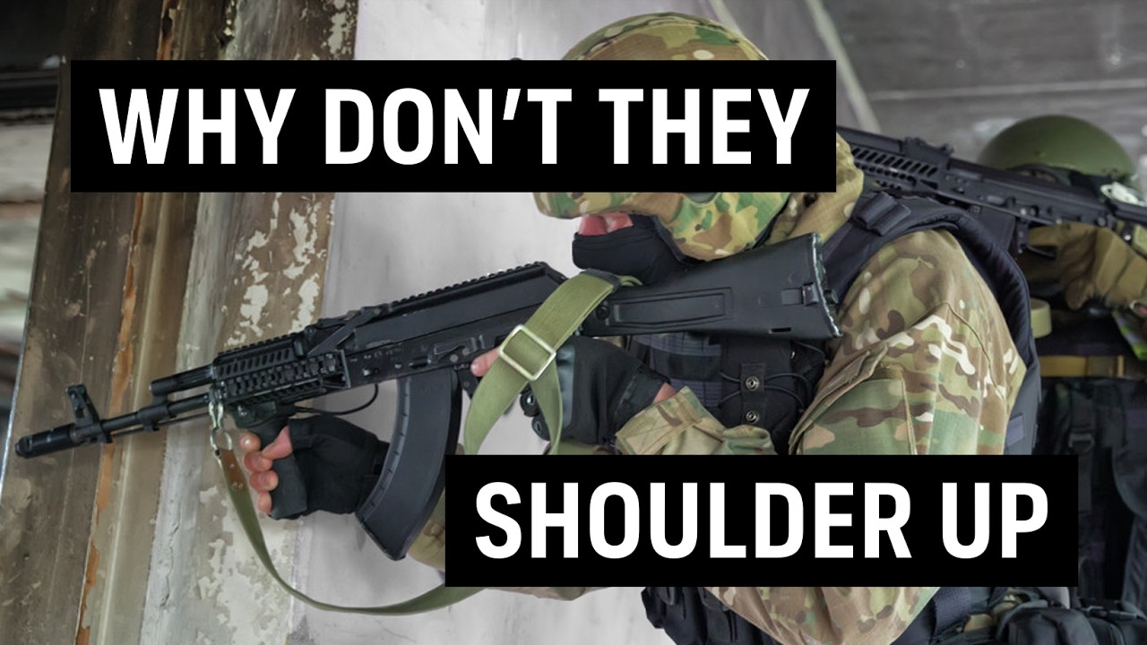 Why don't the Spetsnaz Shoulder the Stock and Hold Their AKs by the Magazine