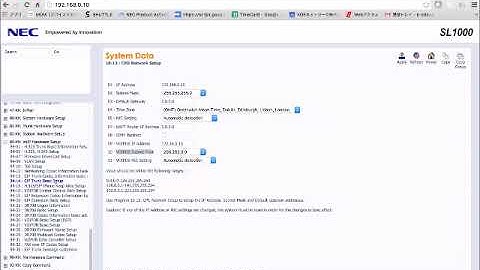PBX  NEC SL1000(SL2100) SIP RD PARTY