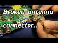 How to repair a broken antenna input socket connector on an aldi brauhn led lcd 50 tv  or any tv