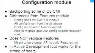 DrupalCon Munich 2012 Configuration Management in Drupal 7