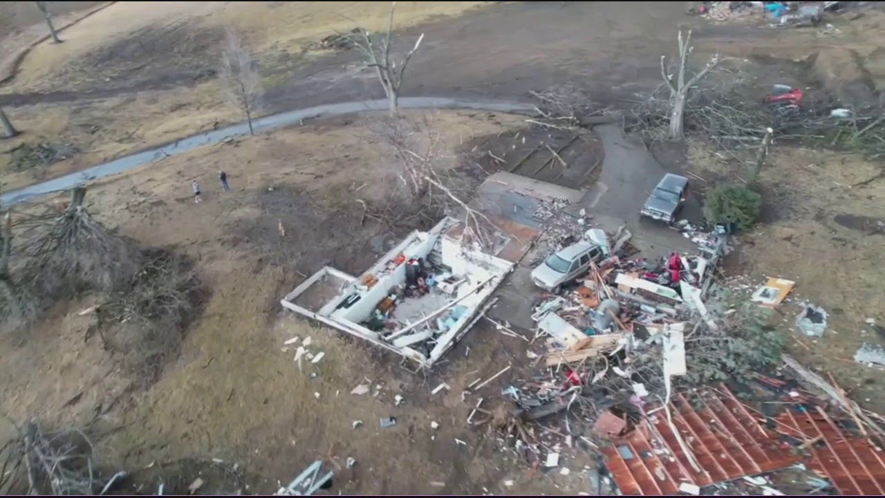 Watch: Drone Video Shows Destruction Left Behind After Powerful Tornado ...