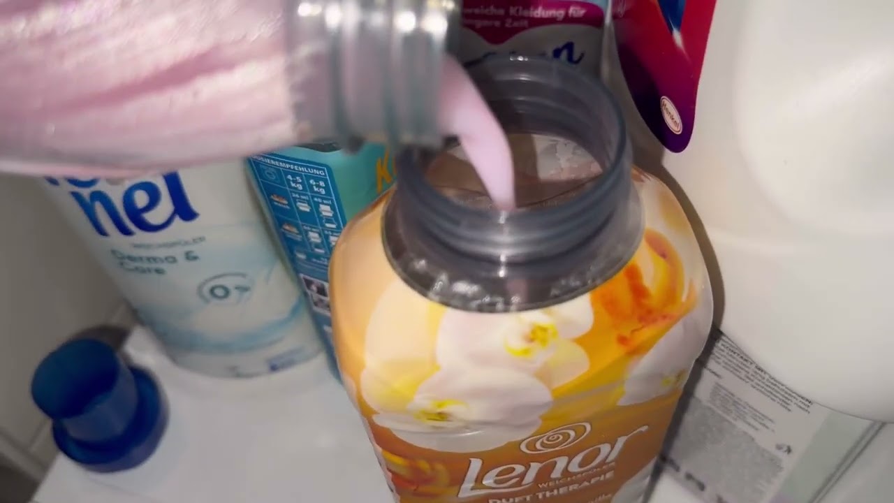 Weißen Teppich waschen 🧼 Vorher Nachher 👌| Lenor Frühlingsgarten und Orchidee Vanille 😮‍💨🥰#asmr