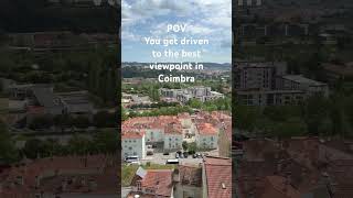 When you get driven to the best #viewpoint in #Coimbra! #Portugal #portugaltourism