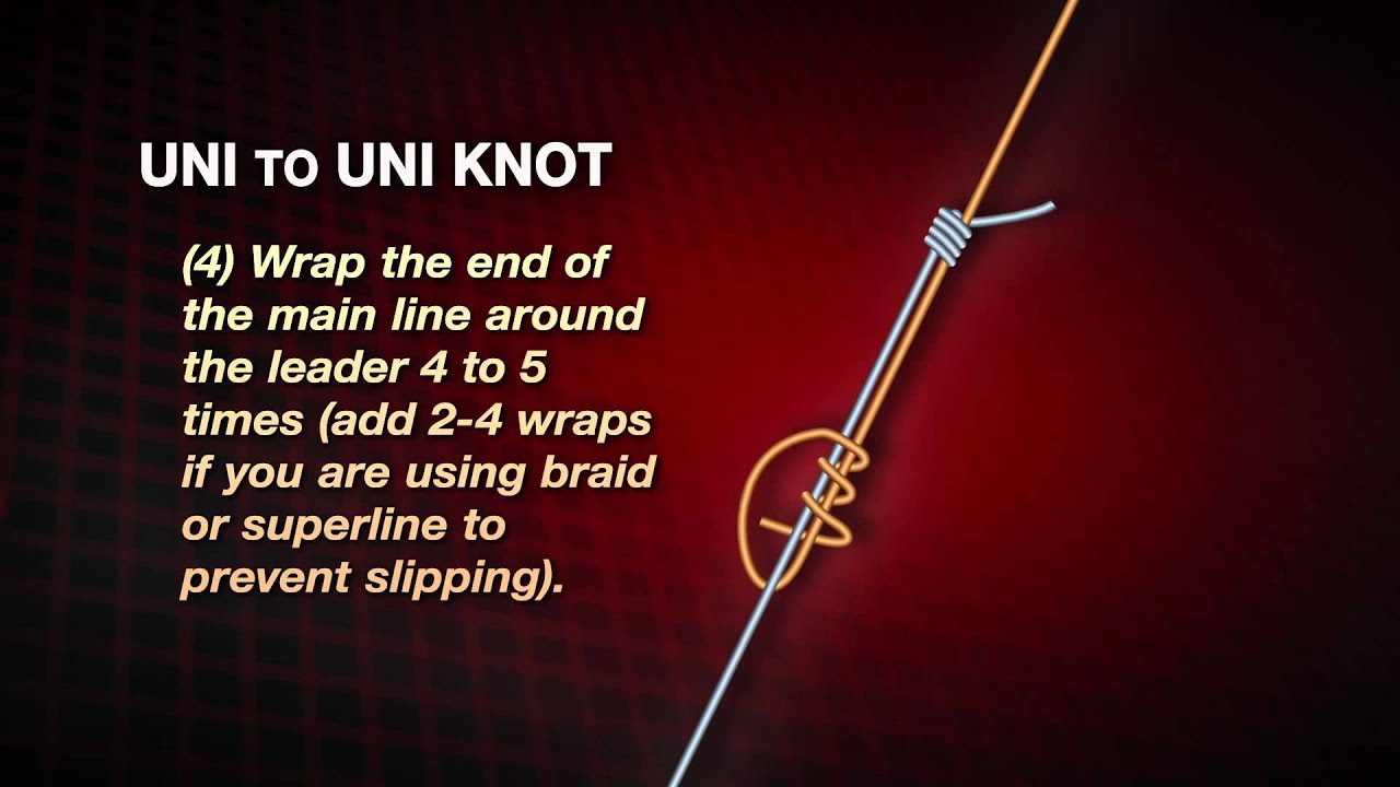 Fishing Knots: Double Uni Knot - How to Tie Braid to Fluorocarbon or Braid  to Mono 