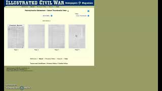 Tutorial on Illustrated Civil War Newspapers & Magazines Database