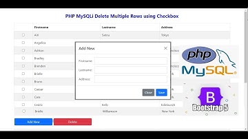 PHP MySQLi Delete Multiple Rows using Checkbox