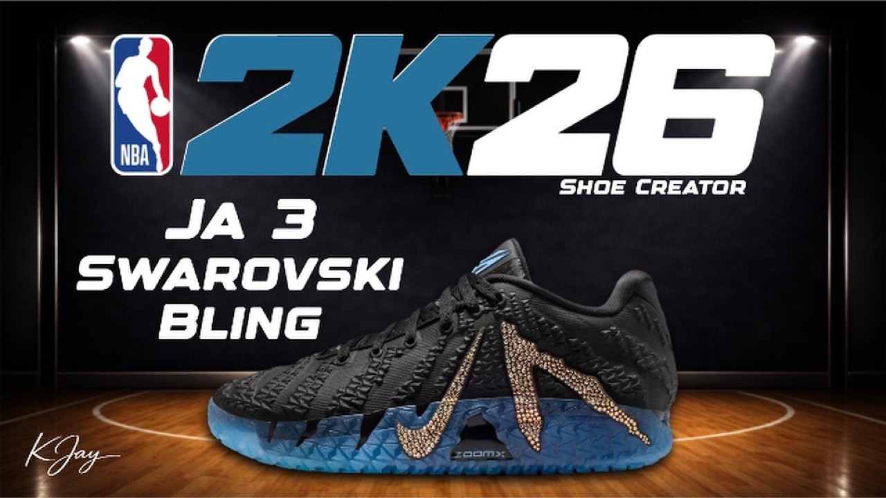 NBA 2K26 Shoe Creator - Ja Morant Nike Ja 3 'Swarovski Bling'