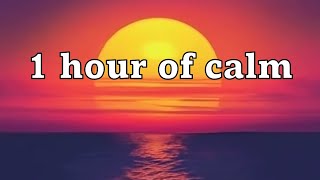 Oceanic Focus: Sunset Serenity | 1-Hour Sea & Sunset Visuals with Soothing Background Music