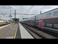 [TGV] Passage d'un UM de TGV Duplex en gare du Vert de Maison