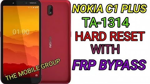 nokia c1 plus hard reset/nokia TA-1314 hard reset/no recovery mode fix/nokia c1plus Frp bypass