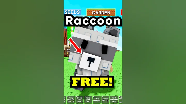 FREE RACCOON in GROW a GARDEN GIVEAWAY #giveaway #growagarden #shorts