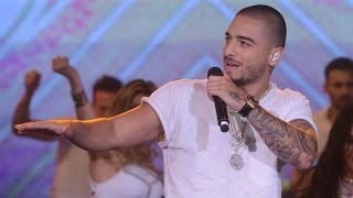 Maluma cierra el programa cantando 