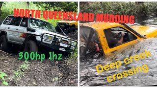 4x4 LABOUR DAY 2024NORTH QUEENSLAND MUDDING ln106 hilux & boosted 1hz 80 series