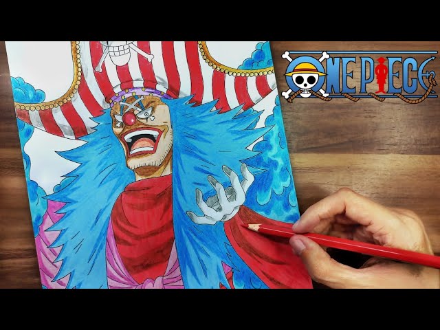 Drawing BUGGY THE CLOWN バギー From ONE PIECE | Colored Pencil