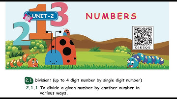 NUMBERS - PART -1 - UNIT 2 -  TERM 3  -  MATHS  -  4TH  STANDARD - ENGLISH  MEDIUM